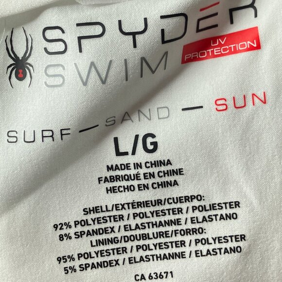 New Spyder Men's M L‎ Blue Digital Camo UV Protection Stretch Volley Swim Trunk - Picture 3 of 3